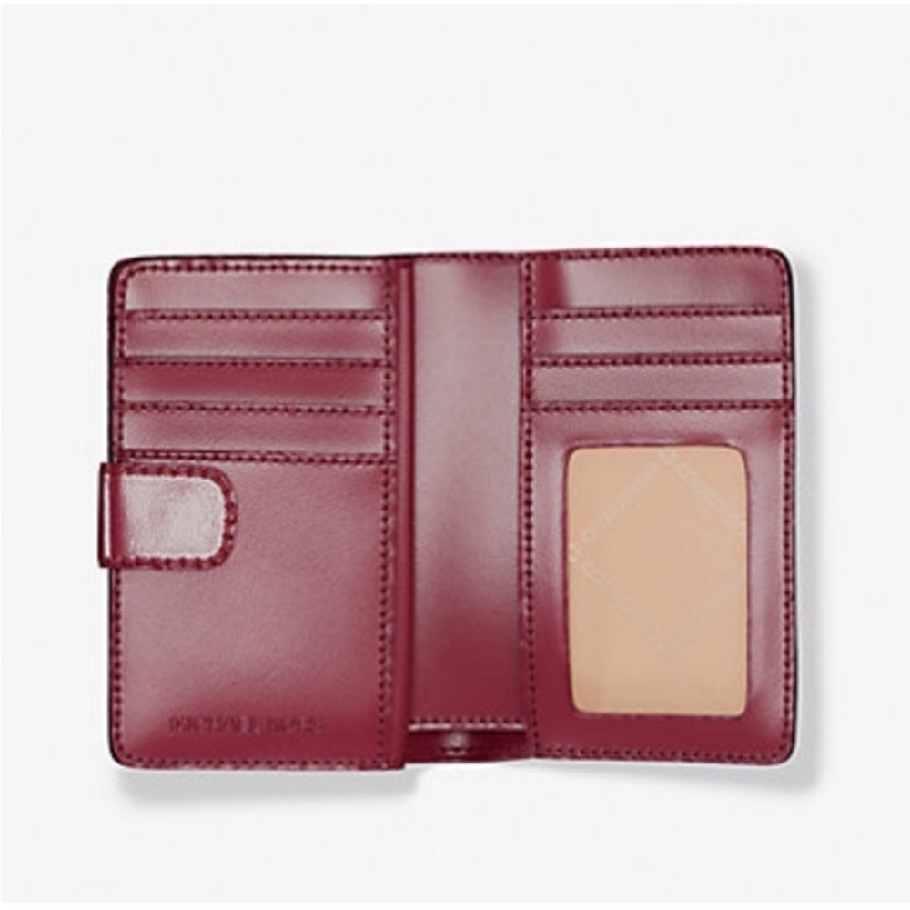 Michael Kors Jet Set Medium Two-Tone Logo Wallet - Picture 11 of 11